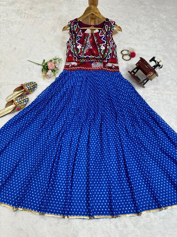 Chine stitch and Real Mirror Work Midi