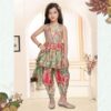 Chinon Silk Dhoti Salwar Suit