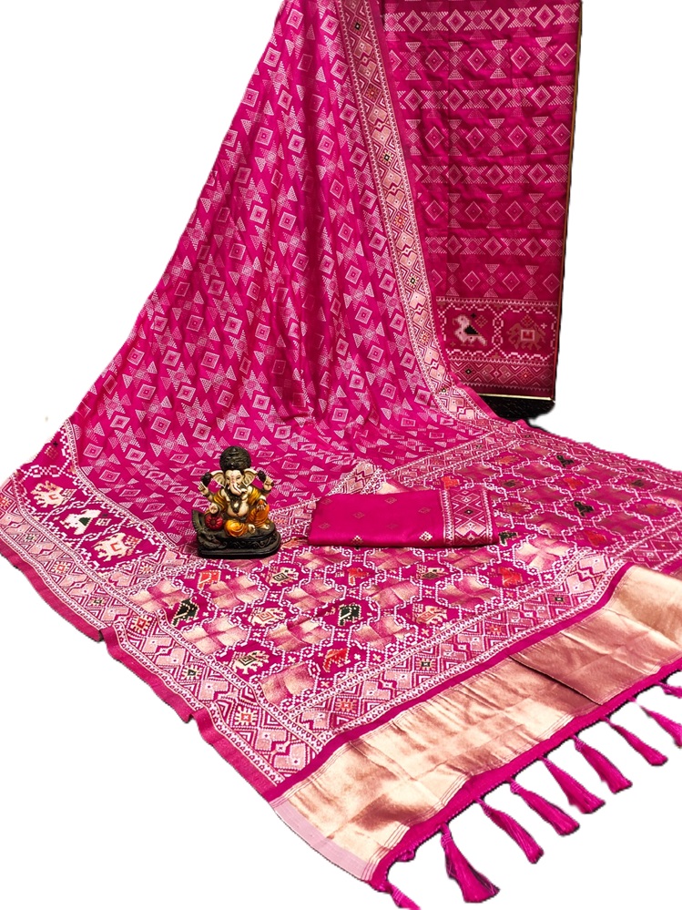Dola Silk with designer weaving all over body