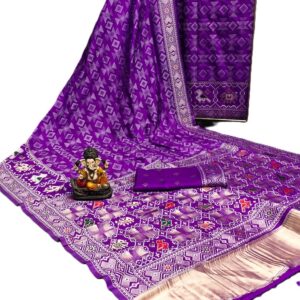 Dola Silk with designer weaving all over body