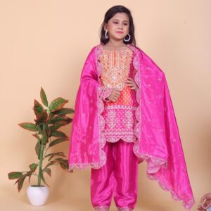 Chinon Silk Designed Kurta set