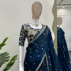 Designer Saree on Jimmy Choo Fabric
