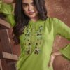 Nira Cotton Kurti with designer Embroidery
