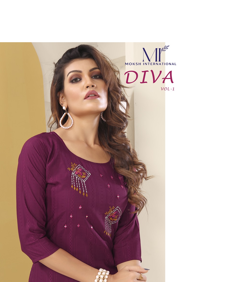Vision Silk Kurti with Handmade Embroidery