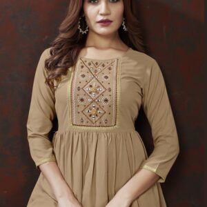 Maaza Cotton Handwork Top with Matching Pant