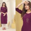 Vision Silk Kurti with Handmade Embroidery
