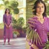 Roman Silk Kurti and Pant Set,