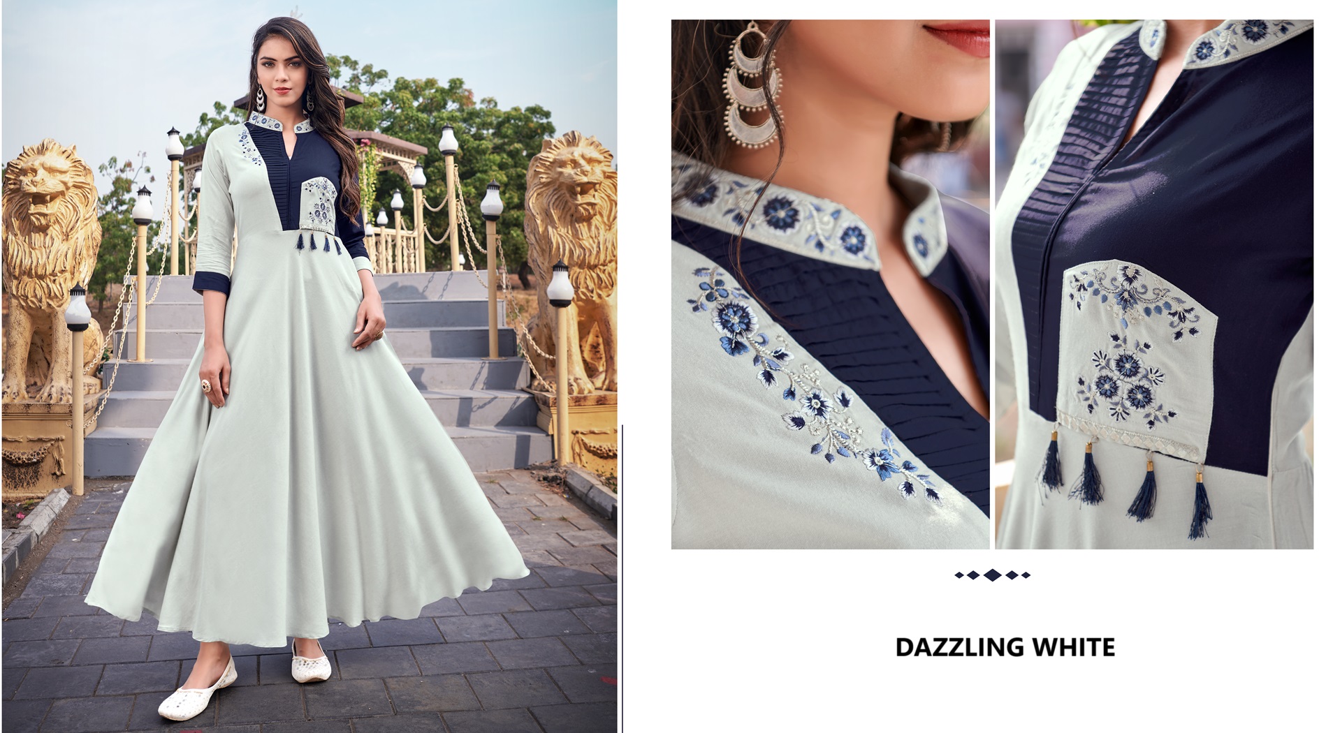 Heavy Rayon Flare Long Kurti