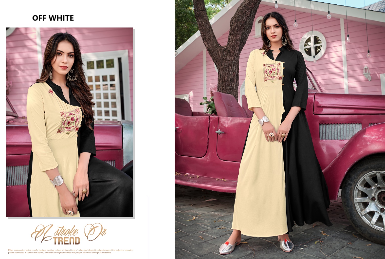 Heavy Rayon Flare Long Kurti