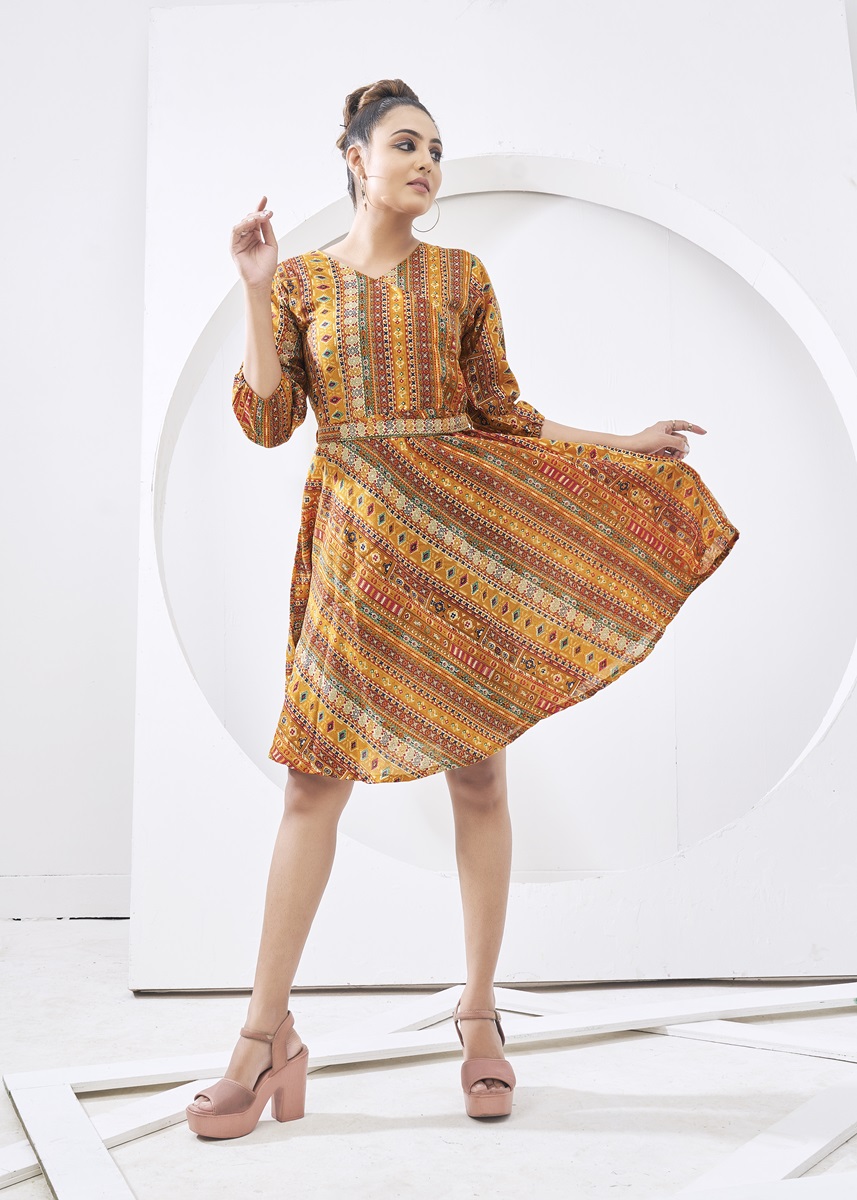 D Capsule Cotton Print Frock