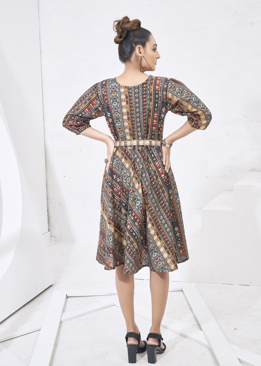 D Capsule Cotton Print Frock