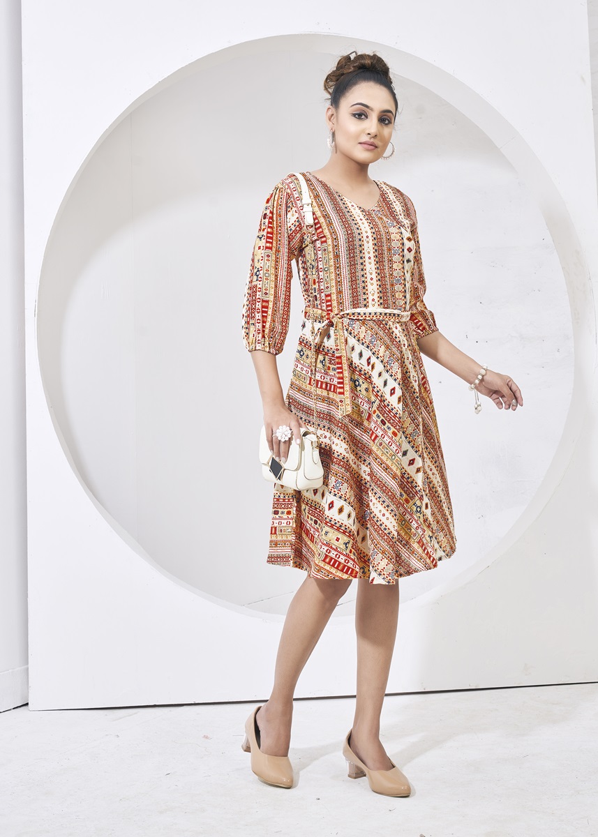 D Capsule Cotton Print Frock