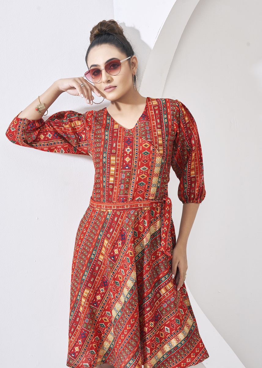 D Capsule Cotton Print Frock