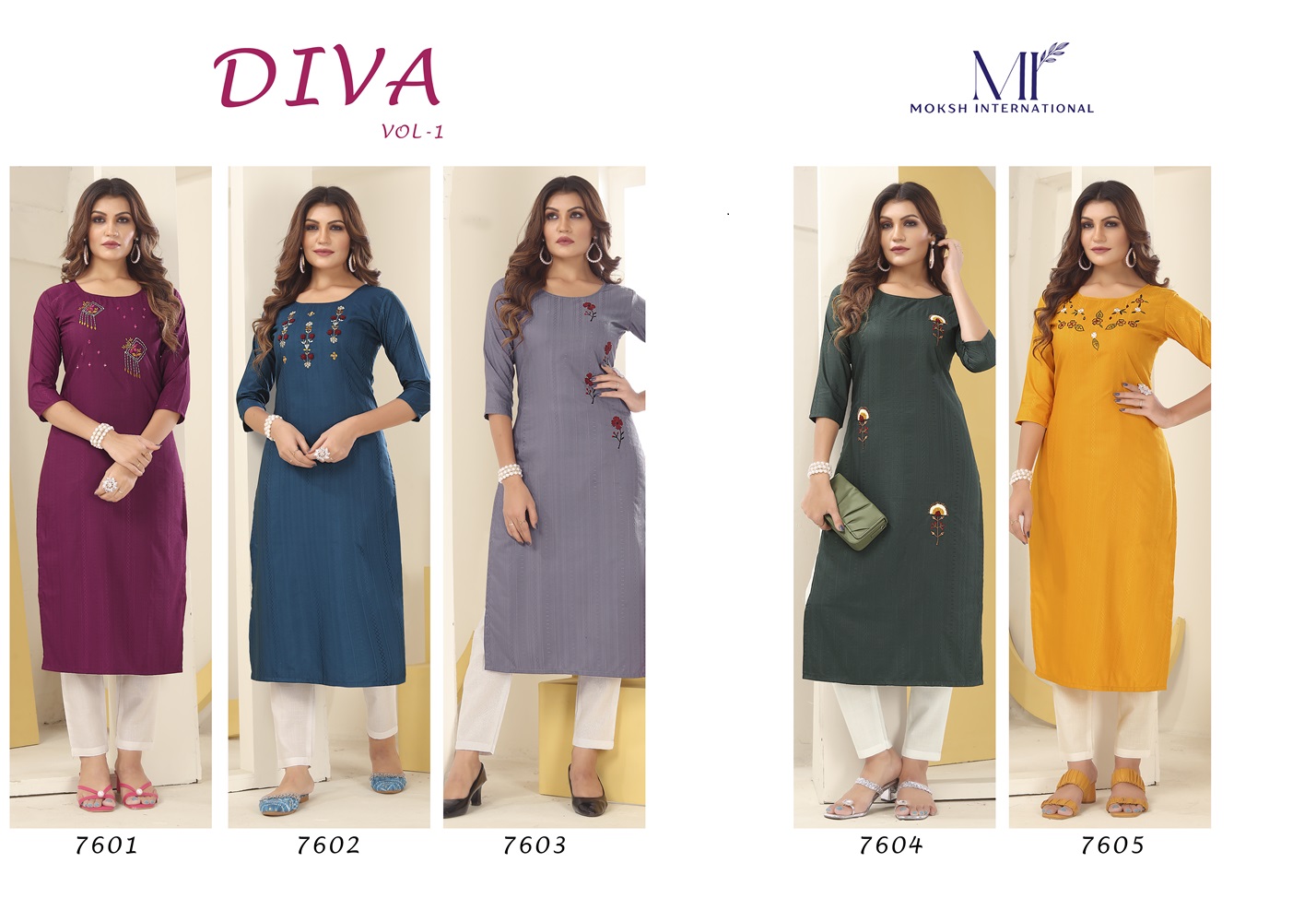 Vision Silk Kurti with Handmade Embroidery