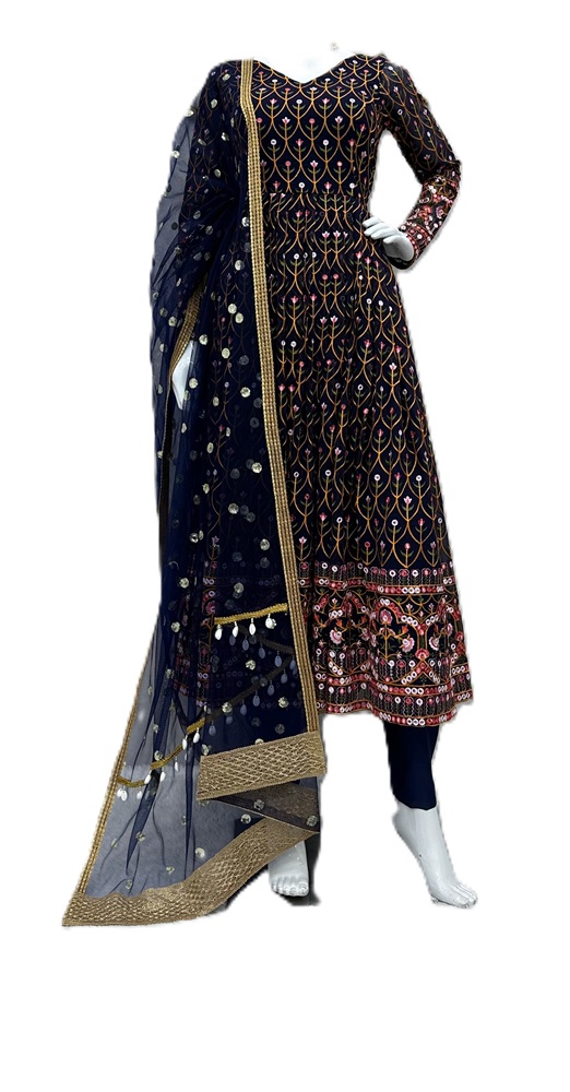 Designer Georgette Suit with Thread & Sequin Work