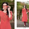 Nira Cotton Kurti with Heavy Embroidery