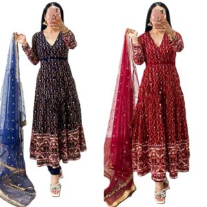 Designer Georgette Suit with Thread & Sequin Work