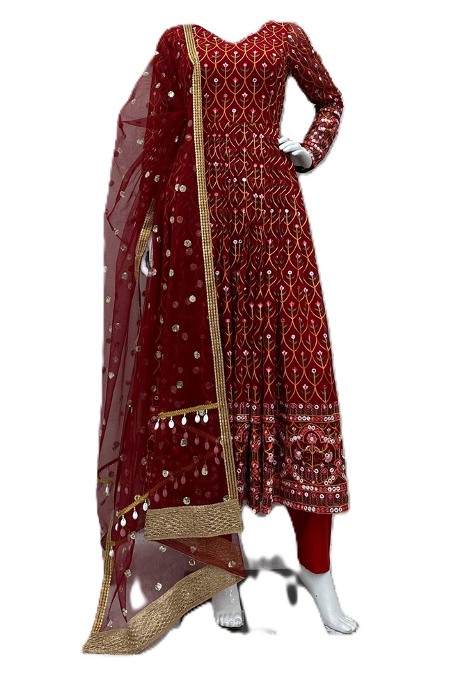 Designer Georgette Suit with Thread & Sequin Work