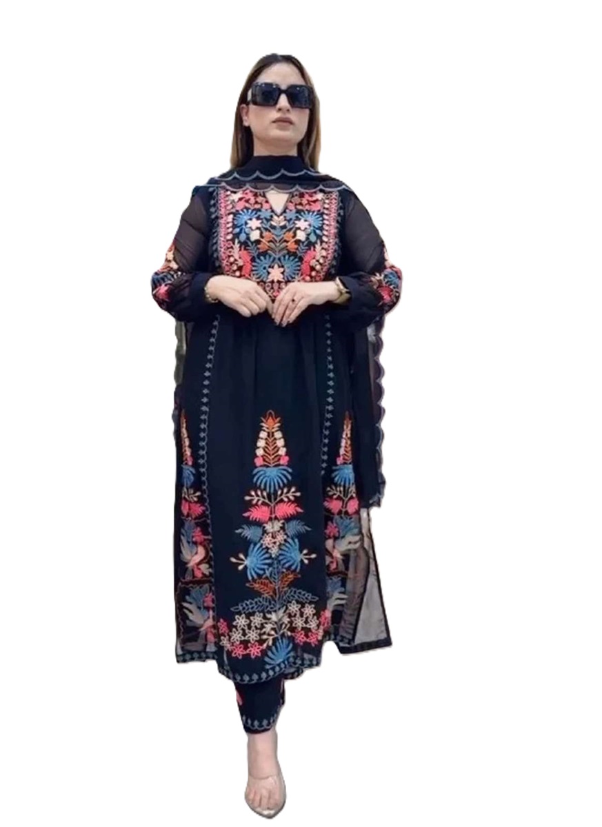 Fancy Look Faux Georgette Designer Suits