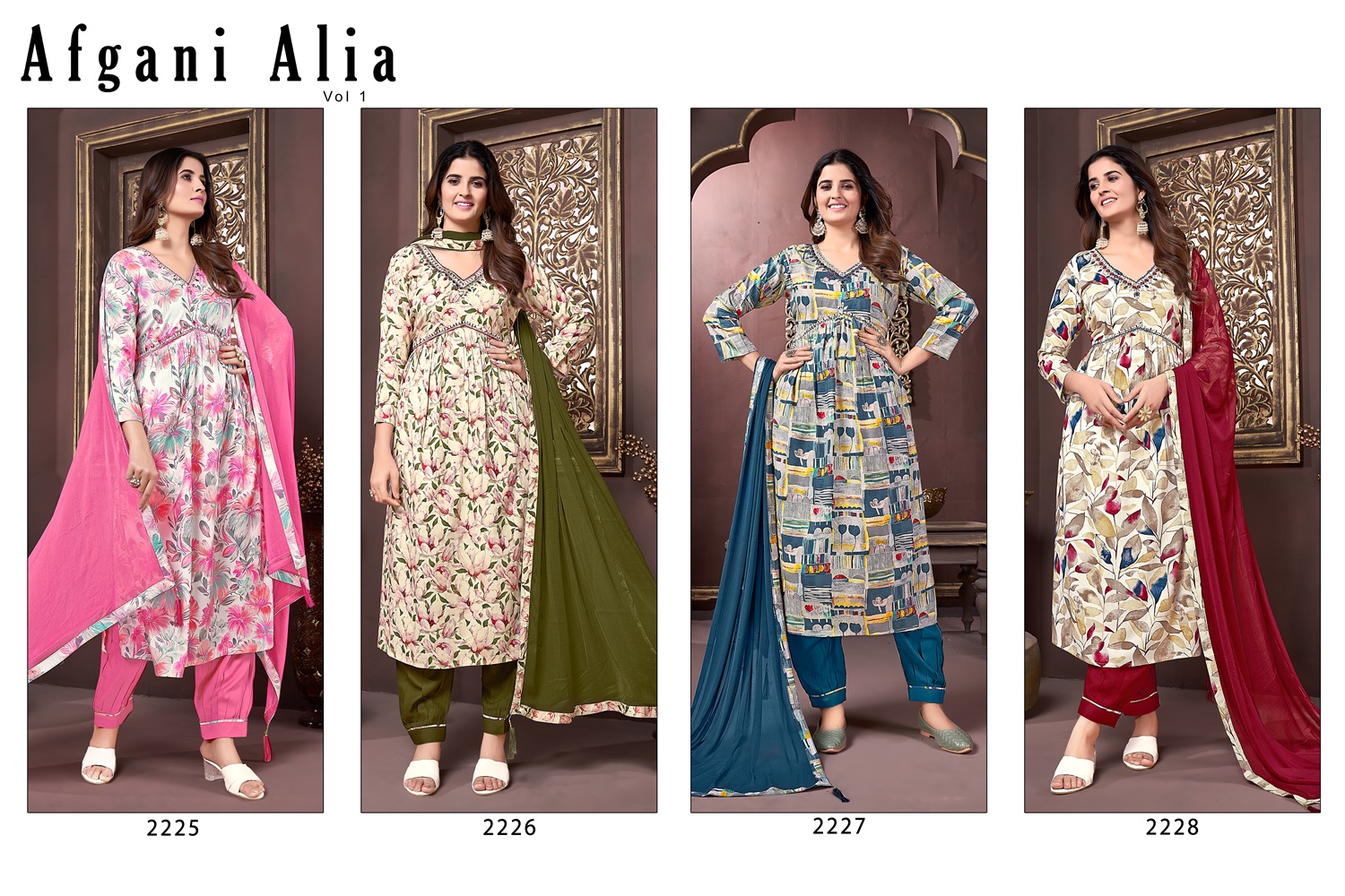 Premium Handwork Afgani Alia Suit