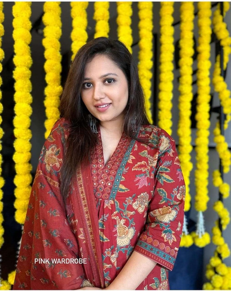 Mal Cotton Flower Printed Suits