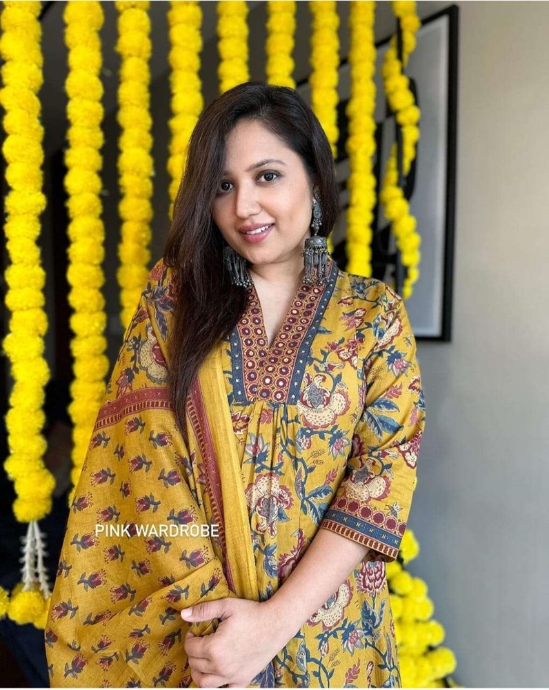 Mal Cotton Flower Printed Suits