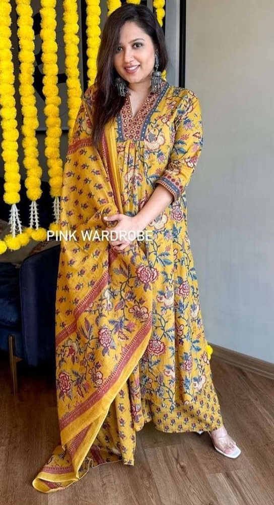 Mal Cotton Flower Printed Suits