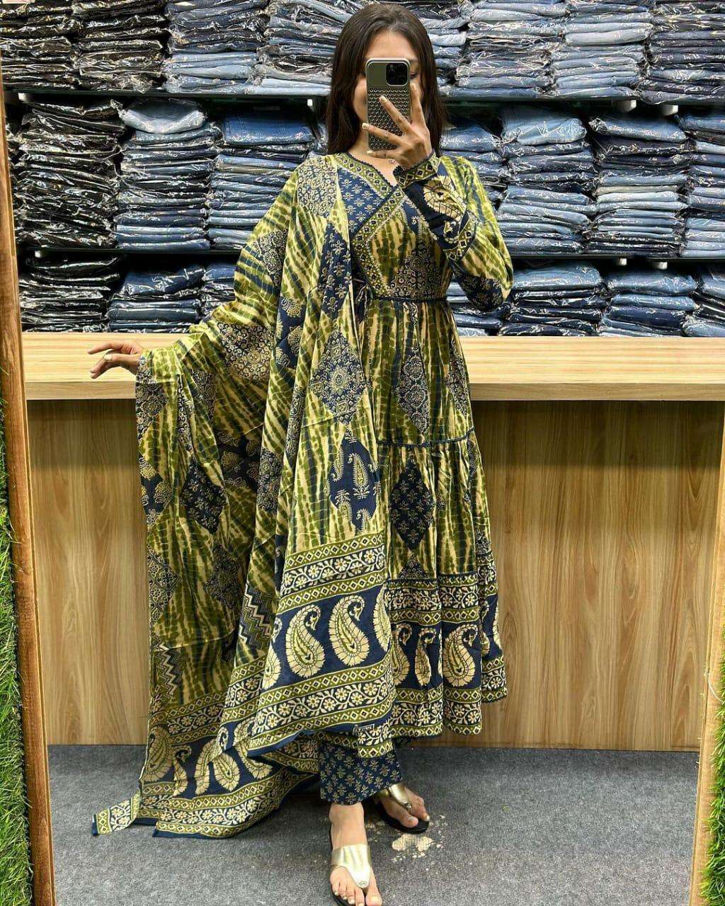 Anarkali Stitched Suit Set