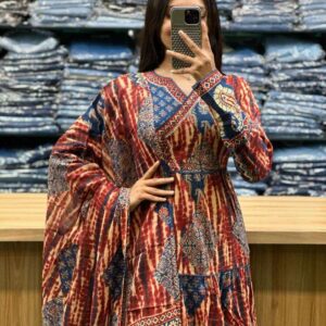 Anarkali Stitched Suit Set