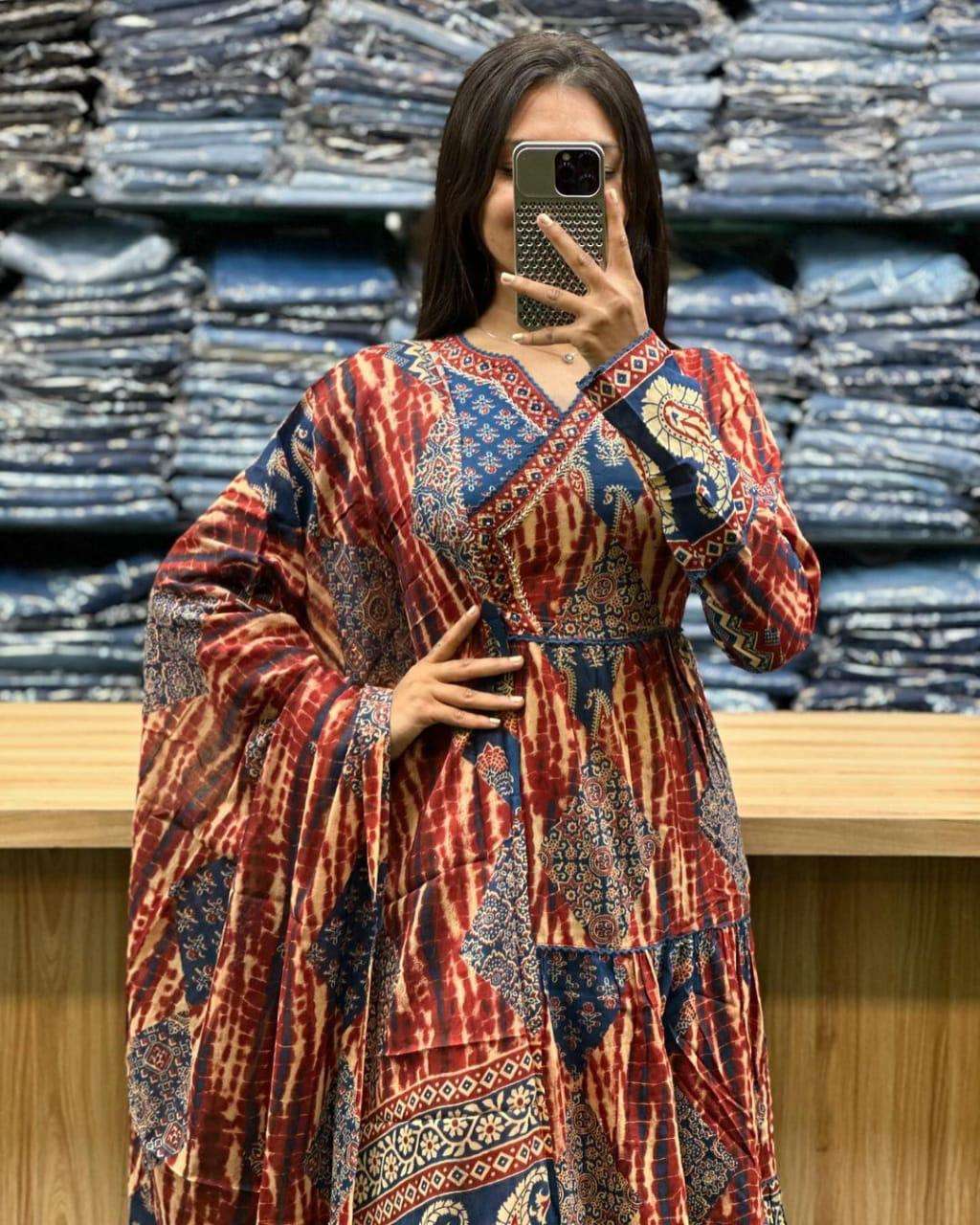 Anarkali Stitched Suit Set