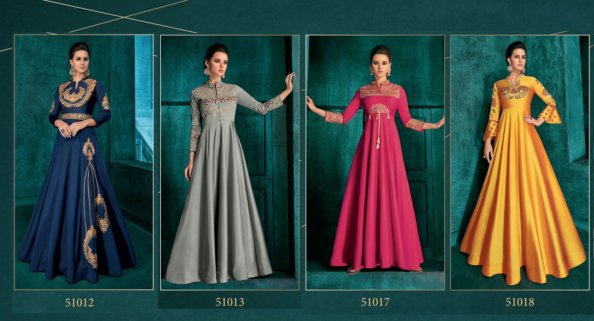 Designer Ankle-Length Gown