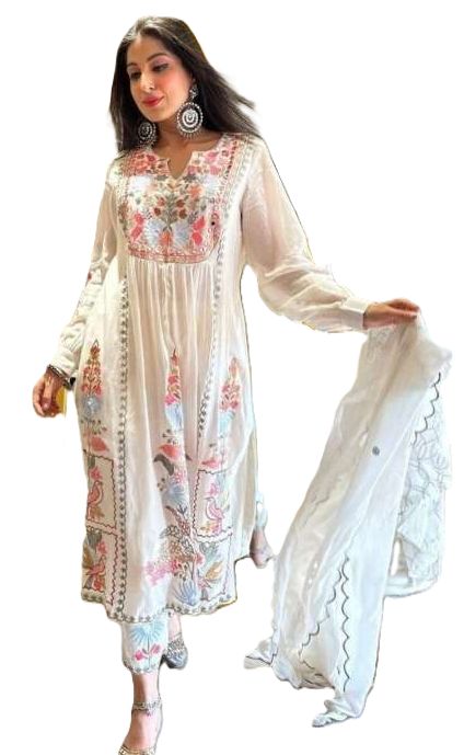 Fancy Look Faux Georgette Designer Suits