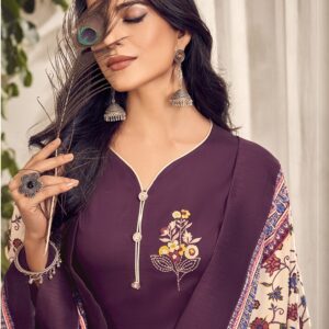 Jam Cotton Kurta with Hand Work