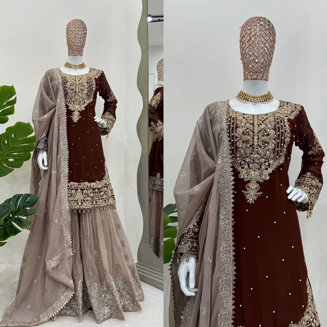 Stunning Faux Georgette Designer Suit