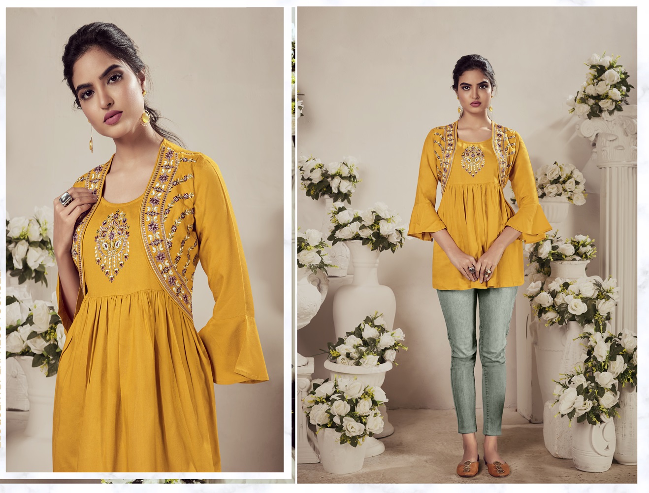 Designer Heavy Rayon Short Top