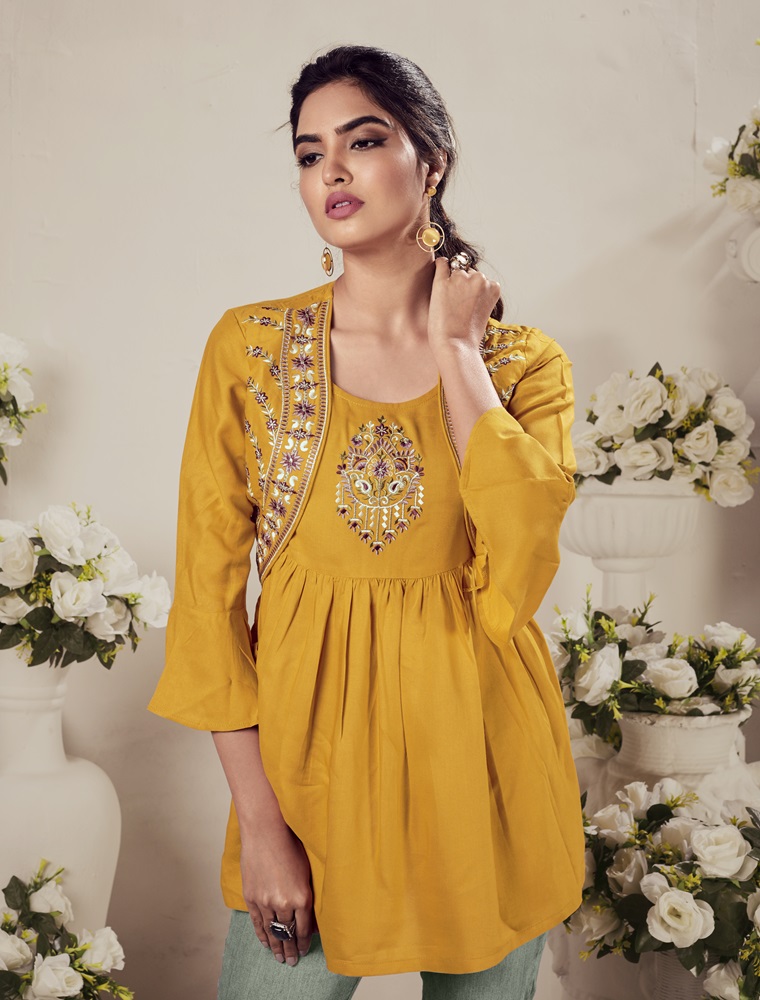 Designer Heavy Rayon Short Top