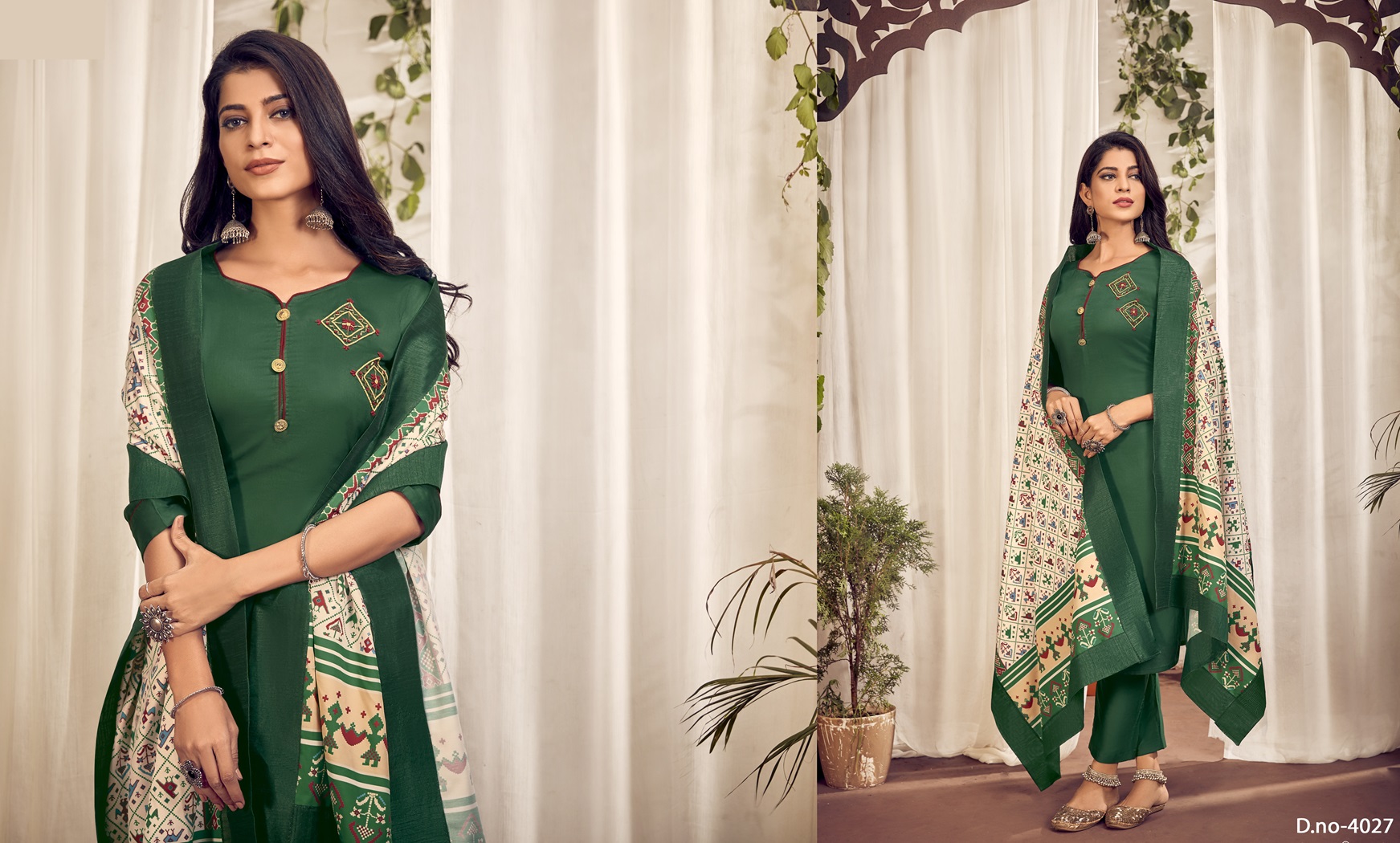 Jam Cotton Kurta with Hand Work