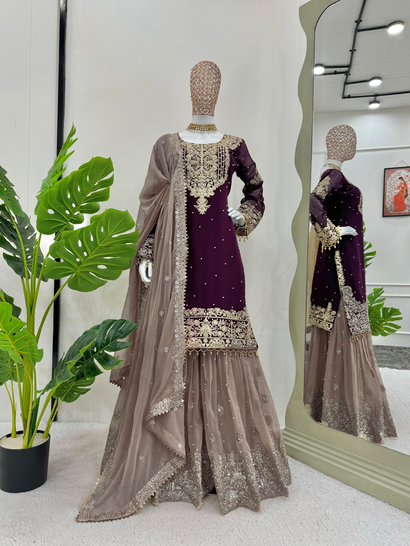 Stunning Faux Georgette Designer Suit