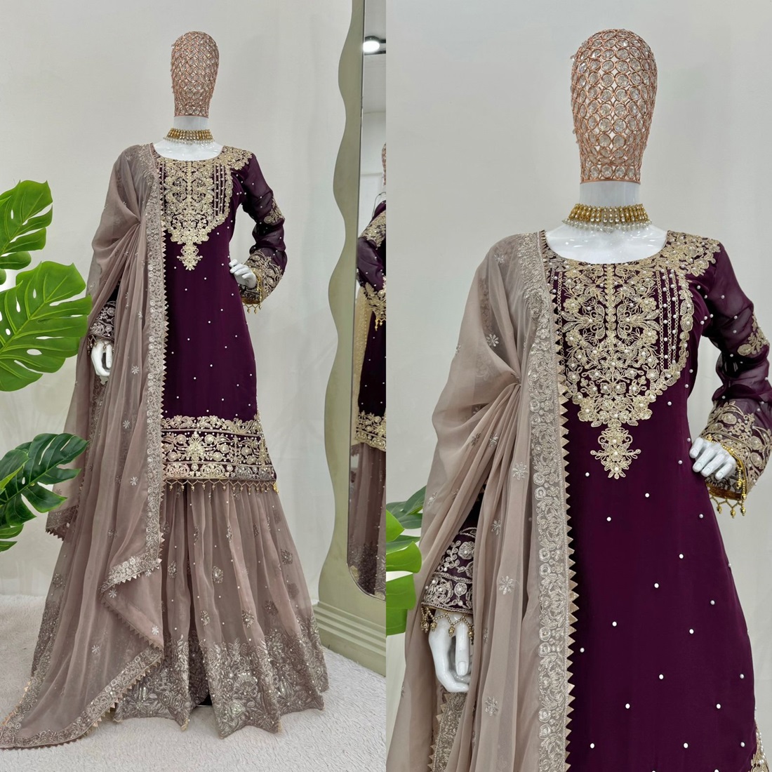 Stunning Faux Georgette Designer Suit