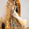 Kalamkari Printed Crepe Fancy Long Suit