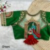 Heavy Embroidery Bridal Blouse with 3D Barbie Work