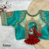 Heavy Embroidery Bridal Blouse with 3D Barbie Work