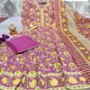 Anarkali Style Flower-Printed Designer Suit