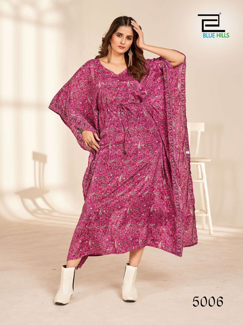 French Crape Silk Kaftan Style Kurta