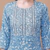 Rayon Cotton Suit with Intricate Neck Work
