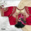 Heavy Embroidery Bridal Blouse with 3D Barbie Work