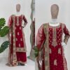 Designer Suit on Faux Georgette