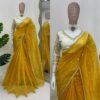 Designer Saree with Heavy Twill Net Fabric