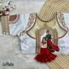 Heavy Embroidery Bridal Blouse with 3D Barbie Work