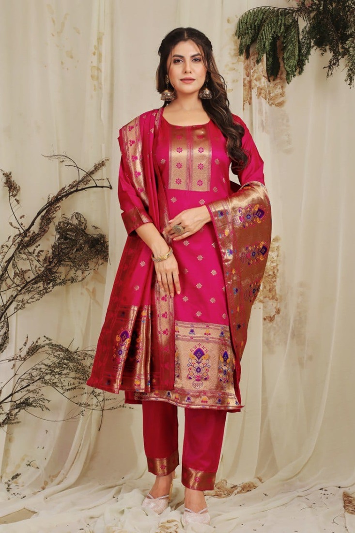 SaYona Paithani Suit & Dress Material